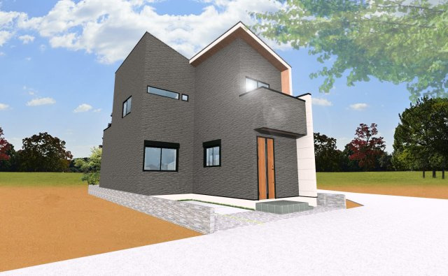 【完成予想図】 | 新座市野寺1丁目　建築条件付売地　全6区画　(保谷店) | 2区画/西武池袋線「ひばりヶ丘」駅徒歩25分！建売価格で自由設計可能な全6区画の土地です！※参考プラン間取図を基に作成したイメージ画像です。実際とは多少異なります。