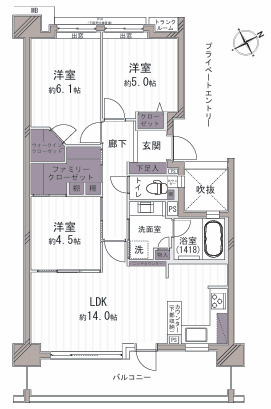 フレアサイトときわ台の間取り