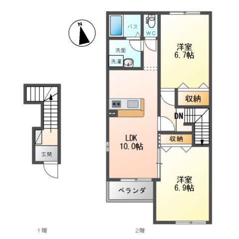 スターブルＫＩＹの間取り
