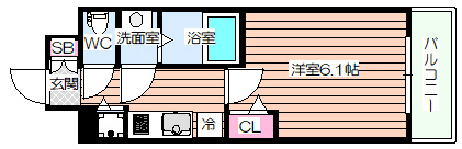 【間取り】 | プレサンス京町堀ノース