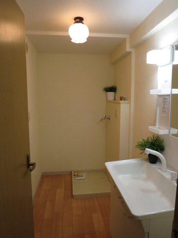 ハイツサンパークの洗面所|シャンプードレッサー設置