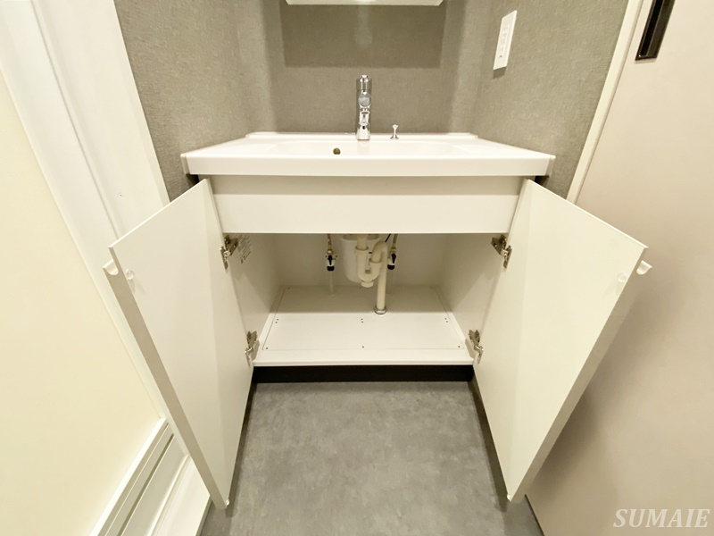 オープンブルーム尾久の収納|洗面台下収納です☆