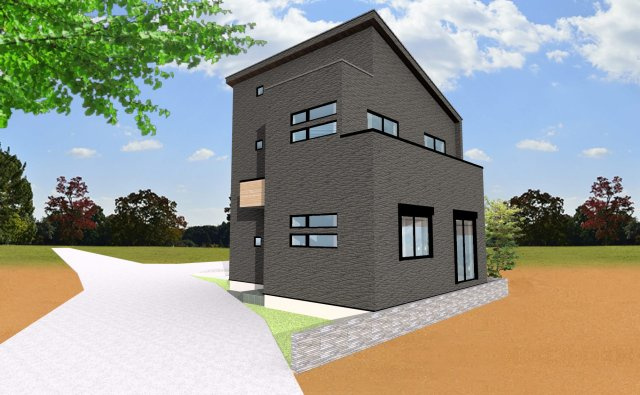 【完成予想図】 | 新座市野寺1丁目　建築条件付売地　全6区画　(保谷店) | 3区画/西武池袋線「ひばりヶ丘」駅徒歩25分！建売価格で自由設計可能な全6区画の土地です！※参考プラン間取図を基に作成したイメージ画像です。実際とは多少異なります。