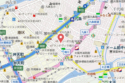 【地図】 | プレサンスOSAKA DOMECITYスクエア