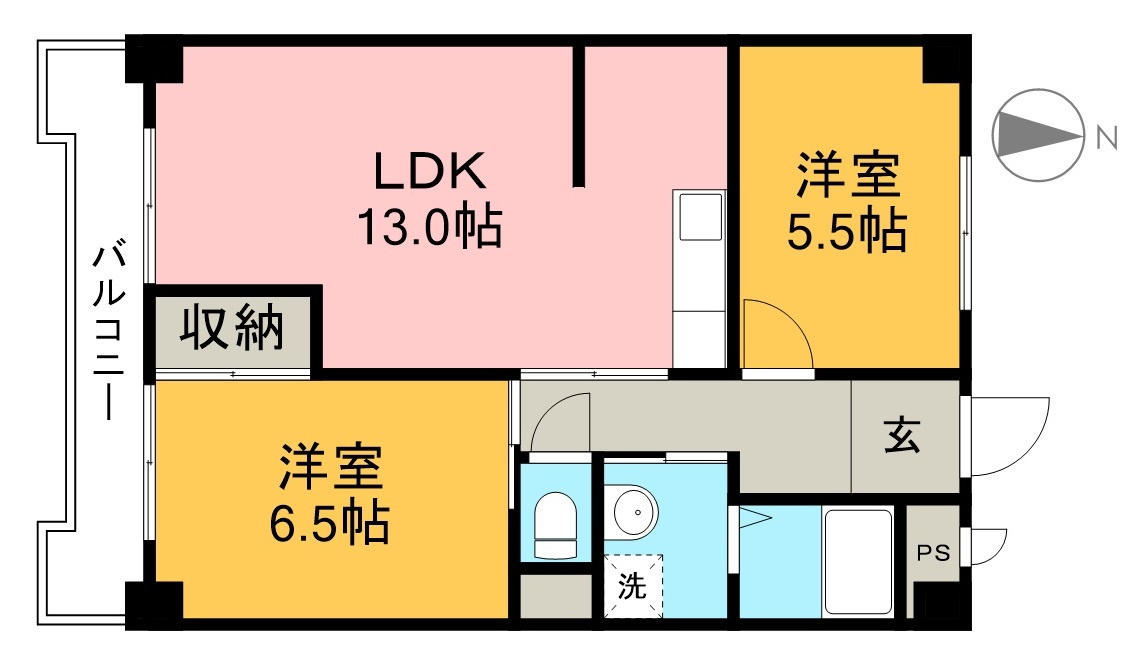コーポ山崎の間取り