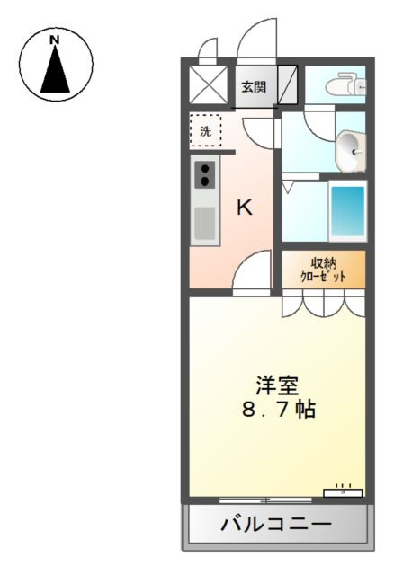 ジュネス祇園の間取り