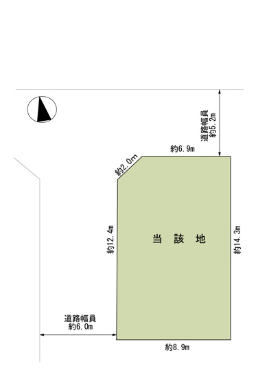【区画図】 | 小平市上水南町１丁目　売地