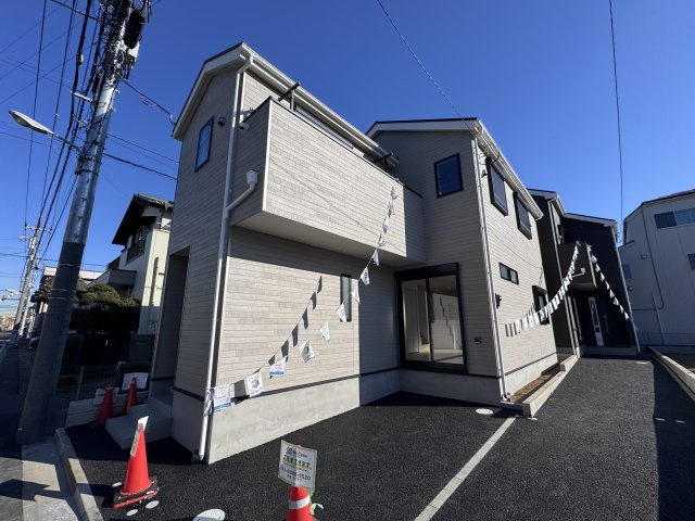 葛飾区水元４丁目新築戸建【水元小学校：5分】の外観|7号棟外観・完成済み内覧可能です！