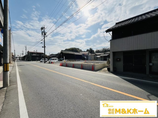 知多市岡田字開戸　全4棟　4号棟の前面道路含む現地写真|R8.1.27撮影　前道4ｍ！