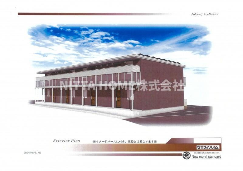 CantisLazyⅡの外観パース|２０２６年１月完成◇耐震構造のアパートです！