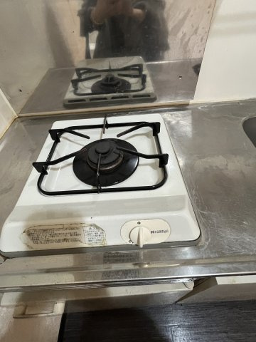 協栄マンションOYAMAのキッチン|一口ガスコンロ