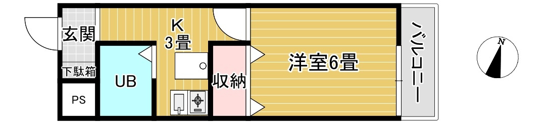 協栄マンションOYAMAの間取り