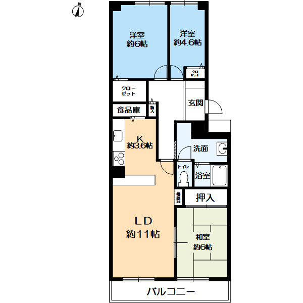 西神中央ウエステージ壱番館の間取り