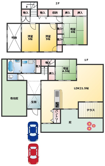 【間取り】 | 寝屋新町貸家