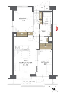 【間取り】浦和パークファミリアＡ棟 