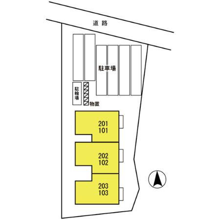 サンシルフィーＫの区画図
