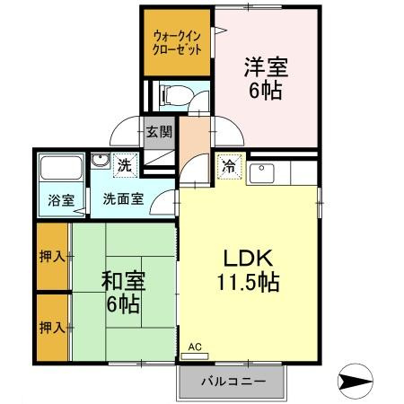 サンシルフィーＫの間取り