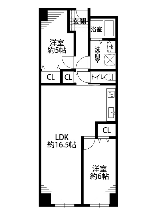 日商岩井京橋ハイツの間取り