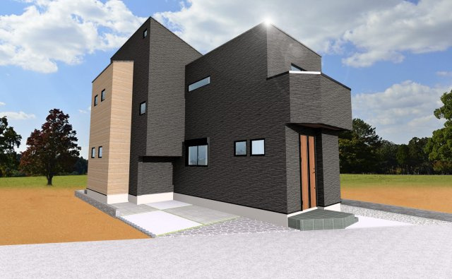 【完成予想図】 | 新座市野寺1丁目　建築条件付売地　全6区画　(保谷店) | 6区画/快適に暮らせる省エネ・高断熱の邸宅も建築可能です！(エネルギー消費性能3、断熱性能5)※参考プラン間取図を基に作成したイメージ画像です。実際とは多少異なります。