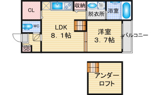 【間取り】 | サンフラット | 略図の為、現状優先