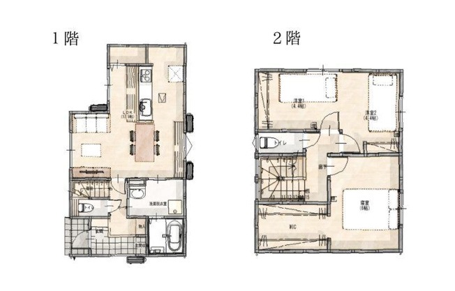 【間取り】 | 高知市加賀野井２丁目