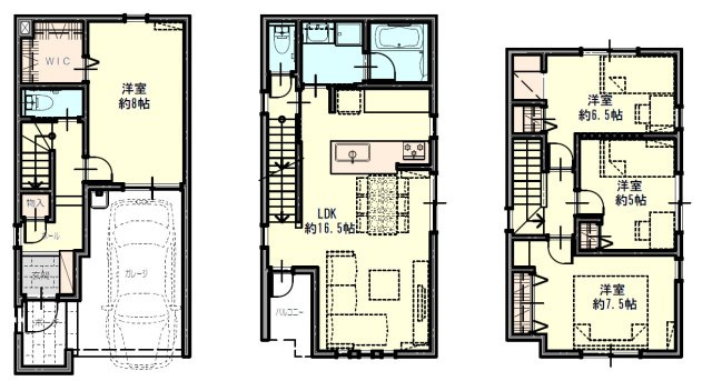 神戸市垂水区星陵台7丁目　新築戸建の間取り|買い物便利なアグロガーデンまで車で4分！