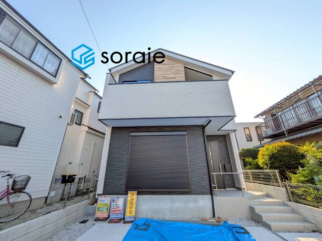 所沢市東新井町2期全1棟　新築戸建の外観|令和8年5月17日撮影。