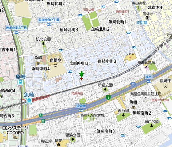 サンマンション魚崎の地図