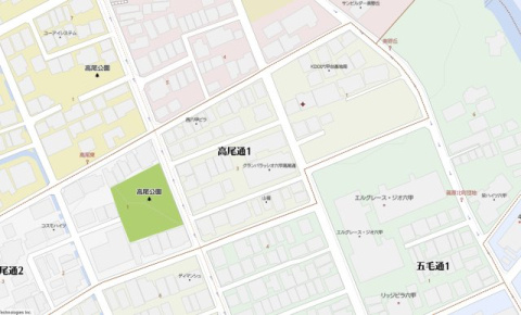 神戸市灘区高尾通1丁目　新築戸建　2号棟の地図