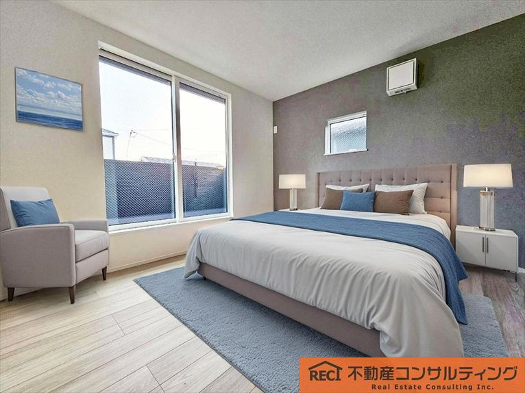 神戸市灘区高尾通1丁目　新築戸建　2号棟の寝室