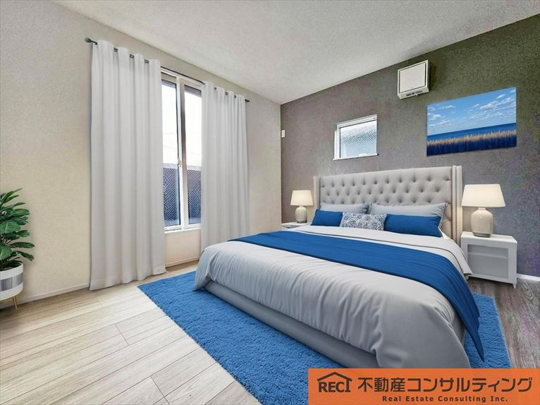 神戸市灘区高尾通1丁目　新築戸建　2号棟の寝室