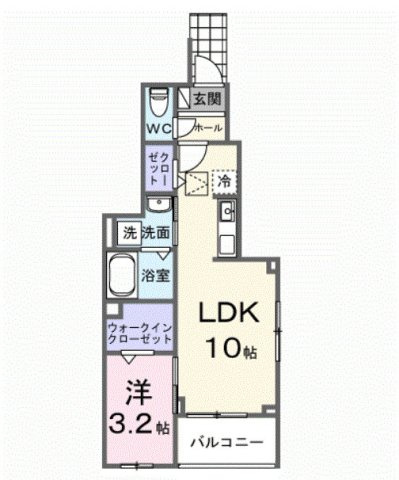 西東京市柳沢５丁目のアパートの間取り
