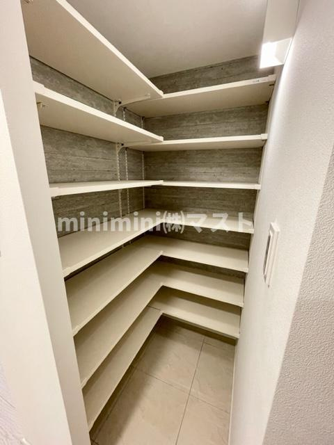 大阪市中央区北新町の賃貸マンションの収納