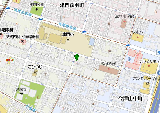 西宮市津門呉羽町　中古戸建の地図