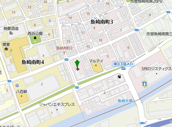 ネオコーポ魚崎の地図