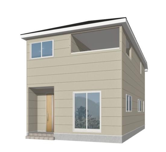 【外観パース】 | つくばみらい市小絹第4　新築戸建　3号棟 | 小絹駅徒歩13分で通勤・通学も安心です(*^^*)