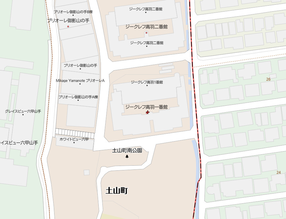 ジークレフ高羽一番館の地図