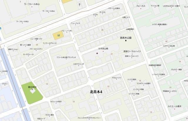 ルネ本山南の地図