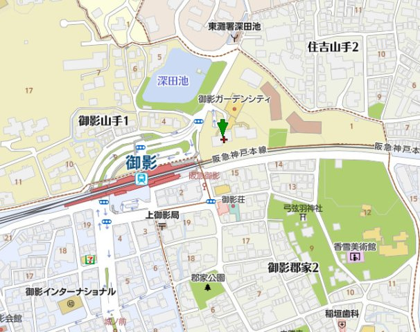 メゾン白鶴の地図