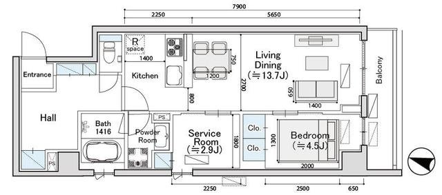 ディオスプラドの間取り