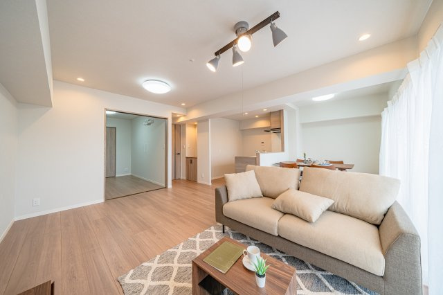 ダイアパレス新柏の居間・リビング|リビング/施工例