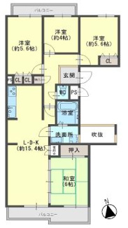 【間取り】 | ガーデンビラ舞子1号棟 | ４ＬＤＫ