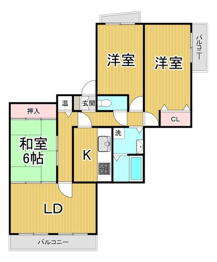 上ヶ原TWENTYEIGHTの間取り