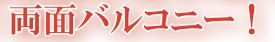 【その他】 | 南えびな杉久保サンパルク650A街区2号棟 | ２面バルコニー（南側・北側）