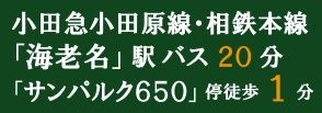 【その他】 | 南えびな杉久保サンパルク650A街区2号棟 | 交通機関へのアクセス