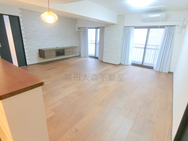 西蒲田スカイハイツの居間・リビング|LDK22.3帖