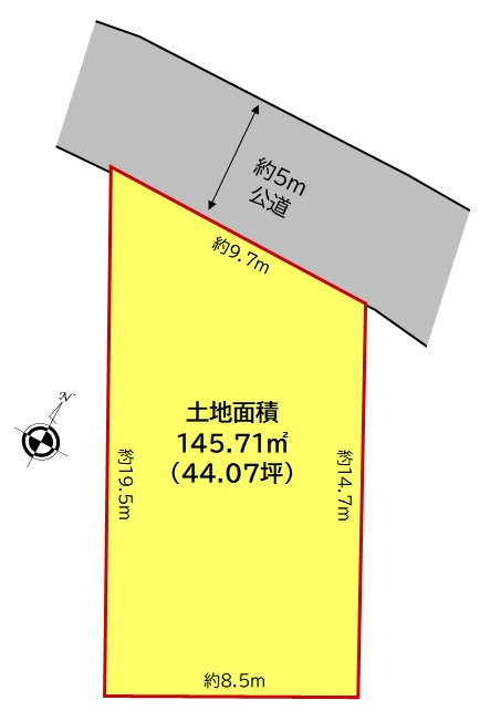 鴻巣市緑町　売地の土地図