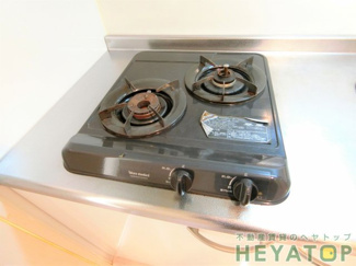 【キッチン】 | ２口ガスコンロ（同仕様写真）