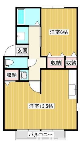 リバティ２１　Bの間取り