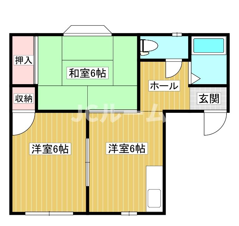 リバティ２１　Cの間取り